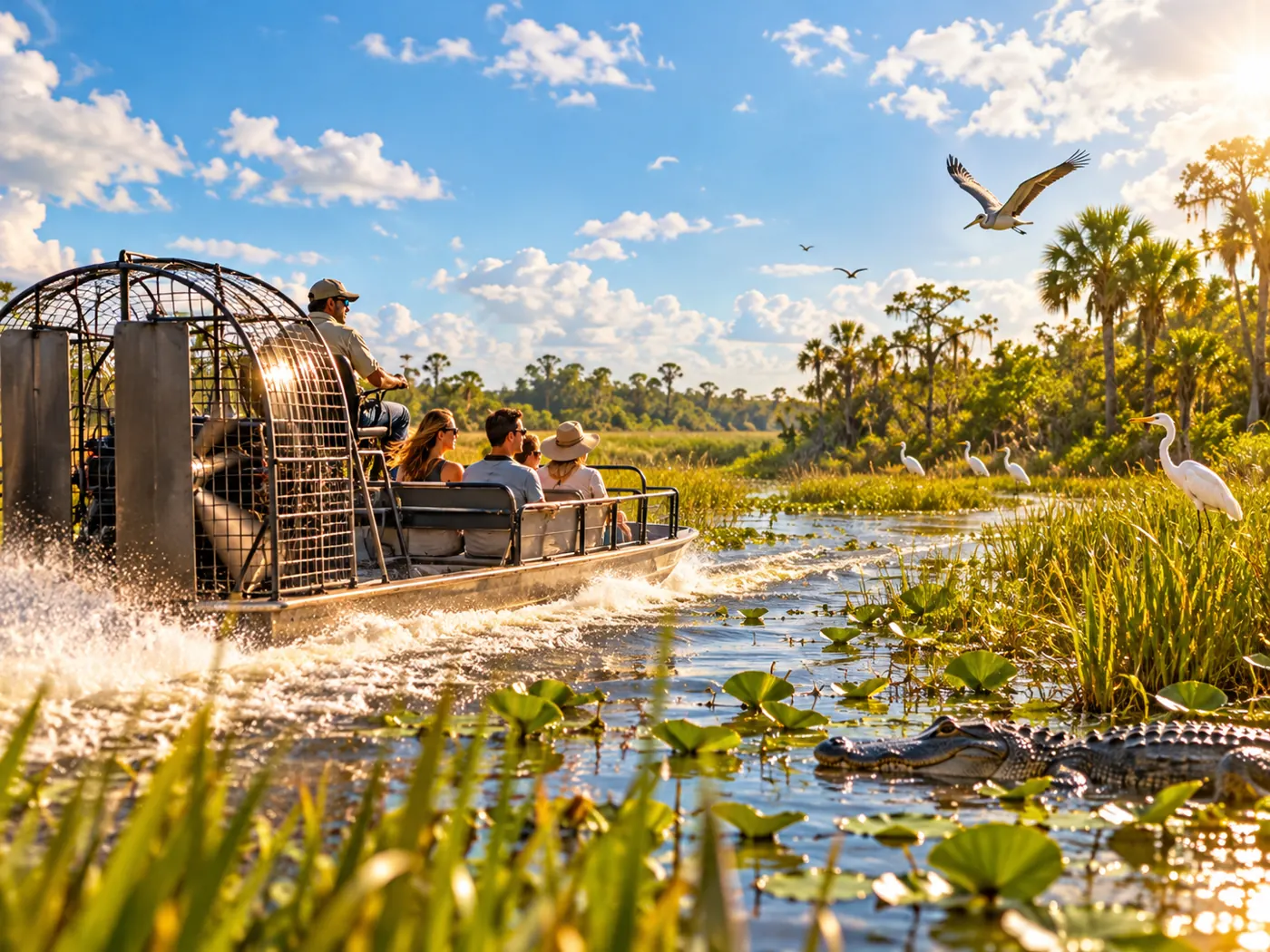Illustrative airboat excursion