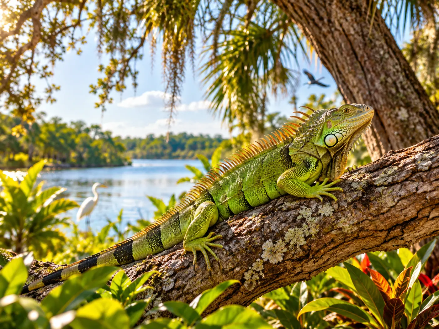 Illustration of tropical wildlife